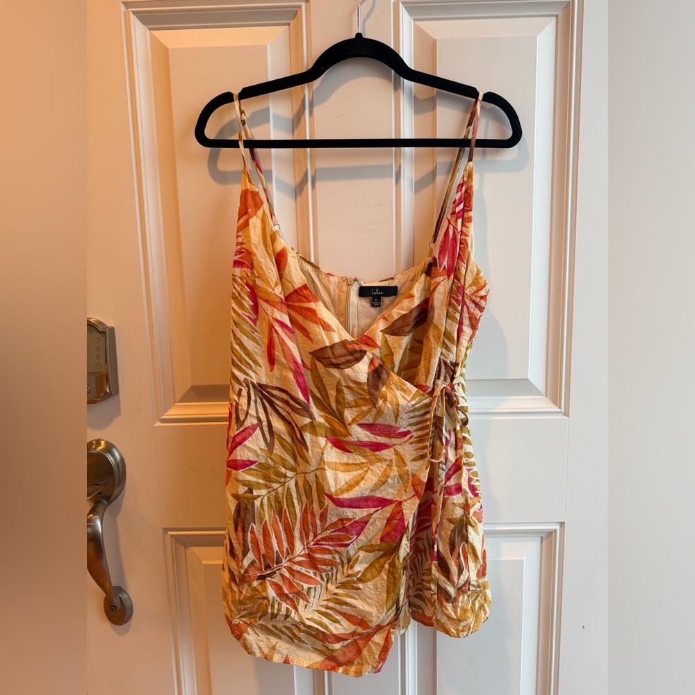 Lulu's Leafy Vibes Mini Dress/Skort